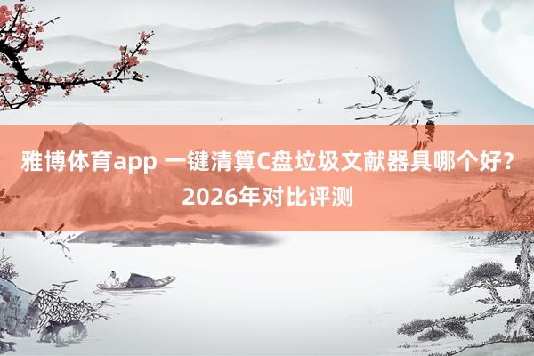 雅博体育app 一键清算C盘垃圾文献器具哪个好？2026年对比评测